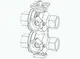 IMI-Hydronic-Engineering-IMI-TA-6-Wege-Ventil-Innengewinde-DN-20-32203130504 gallery number 1